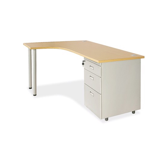 Bàn làm việc chữ L liền hộc BLT14CT-HS3