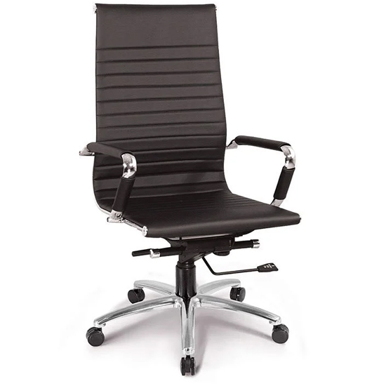 Ghế da lưng cao chân hợp kim GX19C-HK